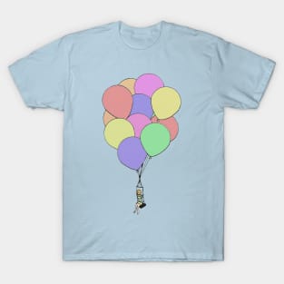 Pastel balloon ride T-Shirt